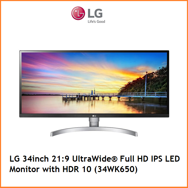 Monitor LG de 34″ IPS Full HD Ultra Wide, con HDR10